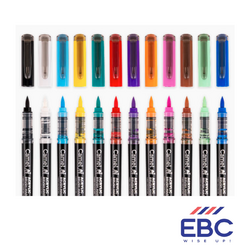 CAMEL Acrylic Brush Markers Set of 12 